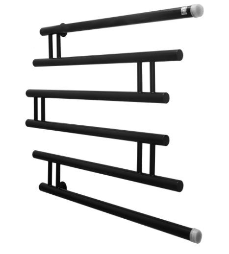 Полотенцесушитель Energy Modern 600*700 черный матовый RAL 9005 водяной