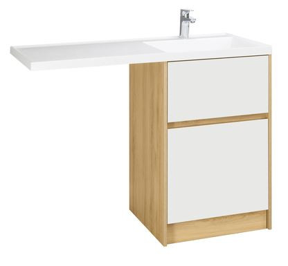 Тумба под раковину Акватон Лондри 60 1A266901LH0C0 дуб сантана без фасада