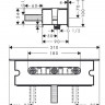 Шланговое подсоединение Hansgrohe Porter 300 26456000 с полкой и держателем