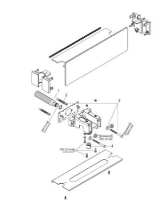 Шланговое подсоединение Hansgrohe Porter 300 26456000 с полкой и держателем
