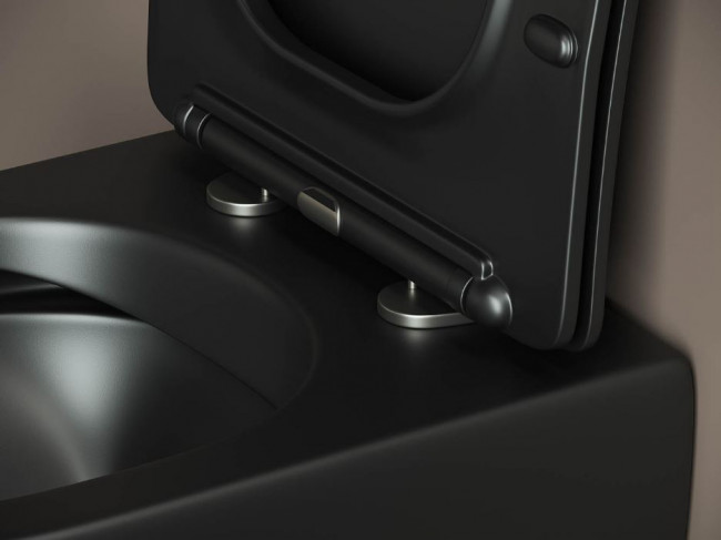 Комплект инсталляции с унитазом Ceramica Nova Metropol Rimless CN4002MB_1002CH_1000 кнопка хром глянец